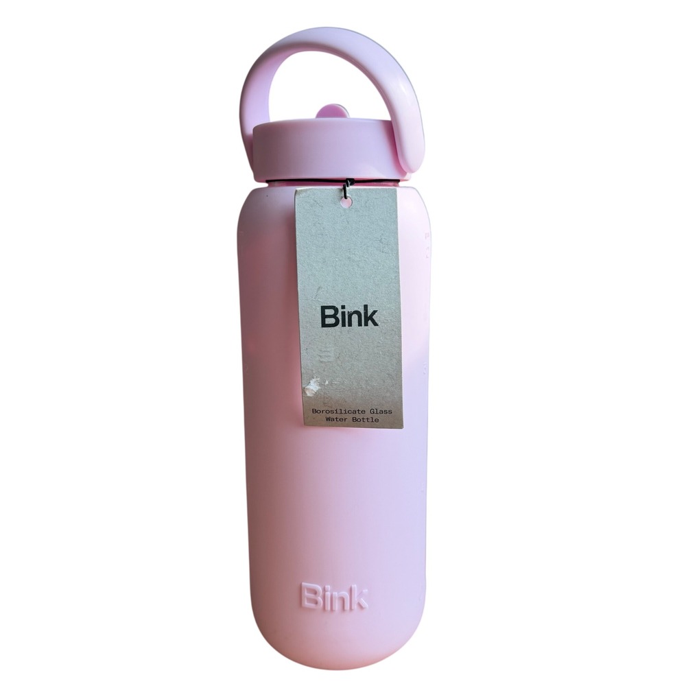 Bink Day water Bottle Oyster Pink 21oz Hydration silicone thermos school gym